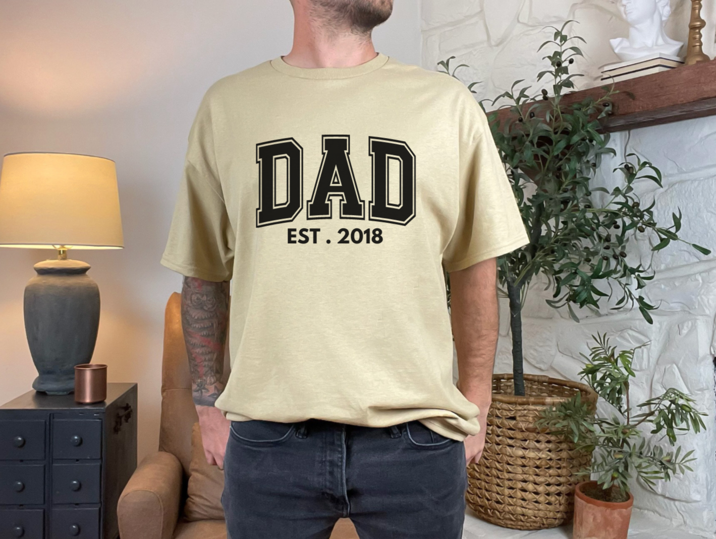 Custom DAD Est. Tee & Sweatshirt (3D DESIGN)