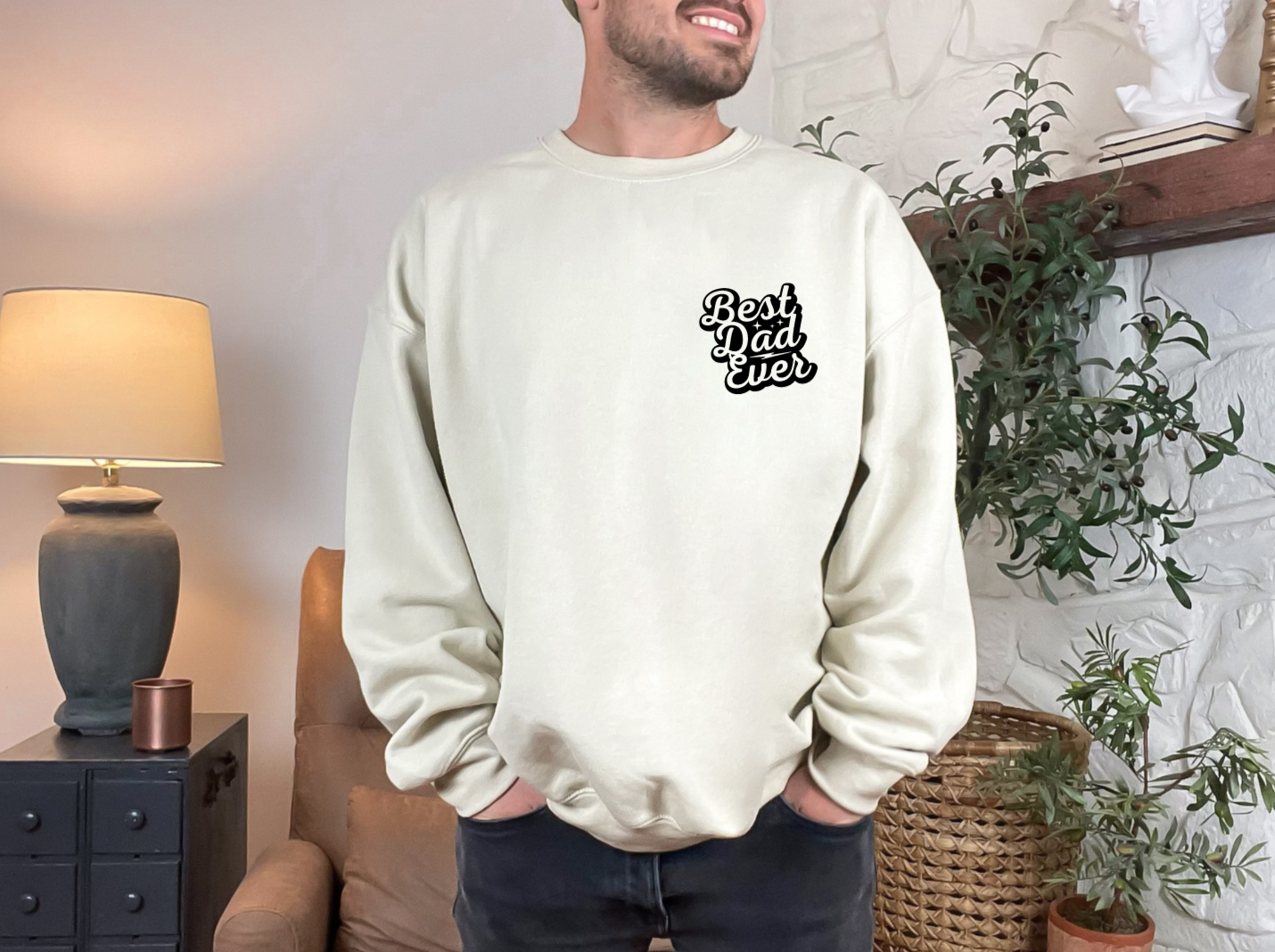 BEST DAD EVER TEE & SWEATSHIRT (3D DESIGN)